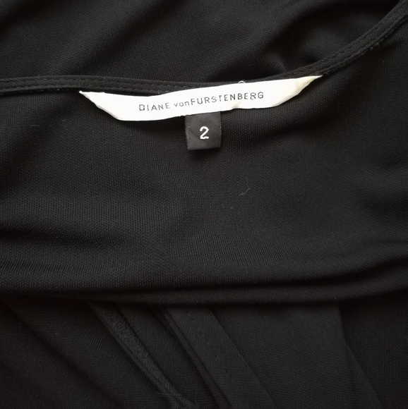 * DVF Diane Von Furstenberg Wrap Dress Black - Picture 7 of 8